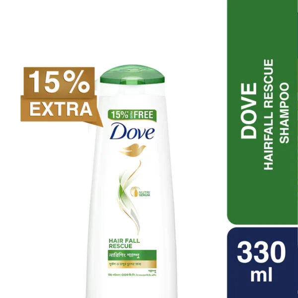 DOVE SHAMPOO HAIRFALL RESCUE 330ML 15% EXTRA